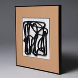 Silent Geometry – Textured Abstract Line Art