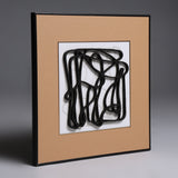 Silent Geometry – Textured Abstract Line Art