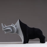 Iron Resolve – Designer Rhino Collectible Sculpture