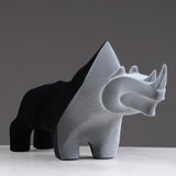 Iron Resolve – Designer Rhino Collectible Sculpture