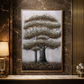 Eternal Roots – Textured Tree of Strength Wall Art
