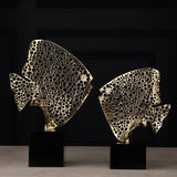 The Auric Fish - Gallery-Grade Gold Sculptural Art
