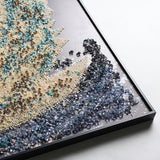 Opaline Swan – Crystal & Pearl Embellished Wall Art