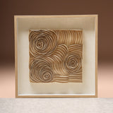 Golden Flowers - Luxury Textured Wall Panel