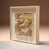 Golden Flowers - Luxury Textured Wall Panel