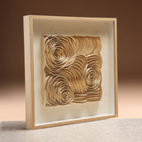 Golden Flowers - Luxury Textured Wall Panel