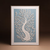 Eternal Growth – Sculpted Tree Relief Wall Art