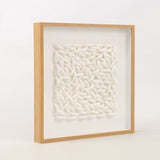 Minimalist 3D Abstract White Sculpture Wall Decor