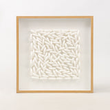 Minimalist 3D Abstract White Sculpture Wall Decor