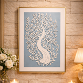 Eternal Growth – Sculpted Tree Relief Wall Art