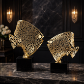 The Auric Fish - Gallery-Grade Gold Sculptural Art