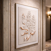 Pearl Garden – Designer Floral Relief Wall Art