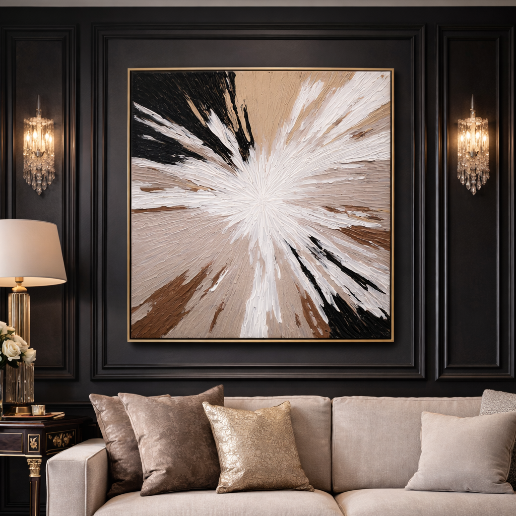 The Still Explosion – Modern Neutral Wall Art