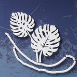 Blue Horizon Leaves – Modern Layered Wall Art