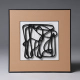 Silent Geometry – Textured Abstract Line Art