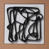 Silent Geometry – Textured Abstract Line Art