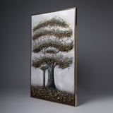 Eternal Roots – Textured Tree of Strength Wall Art