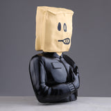 Masked Identity – Contemporary Resin Art Sculpture