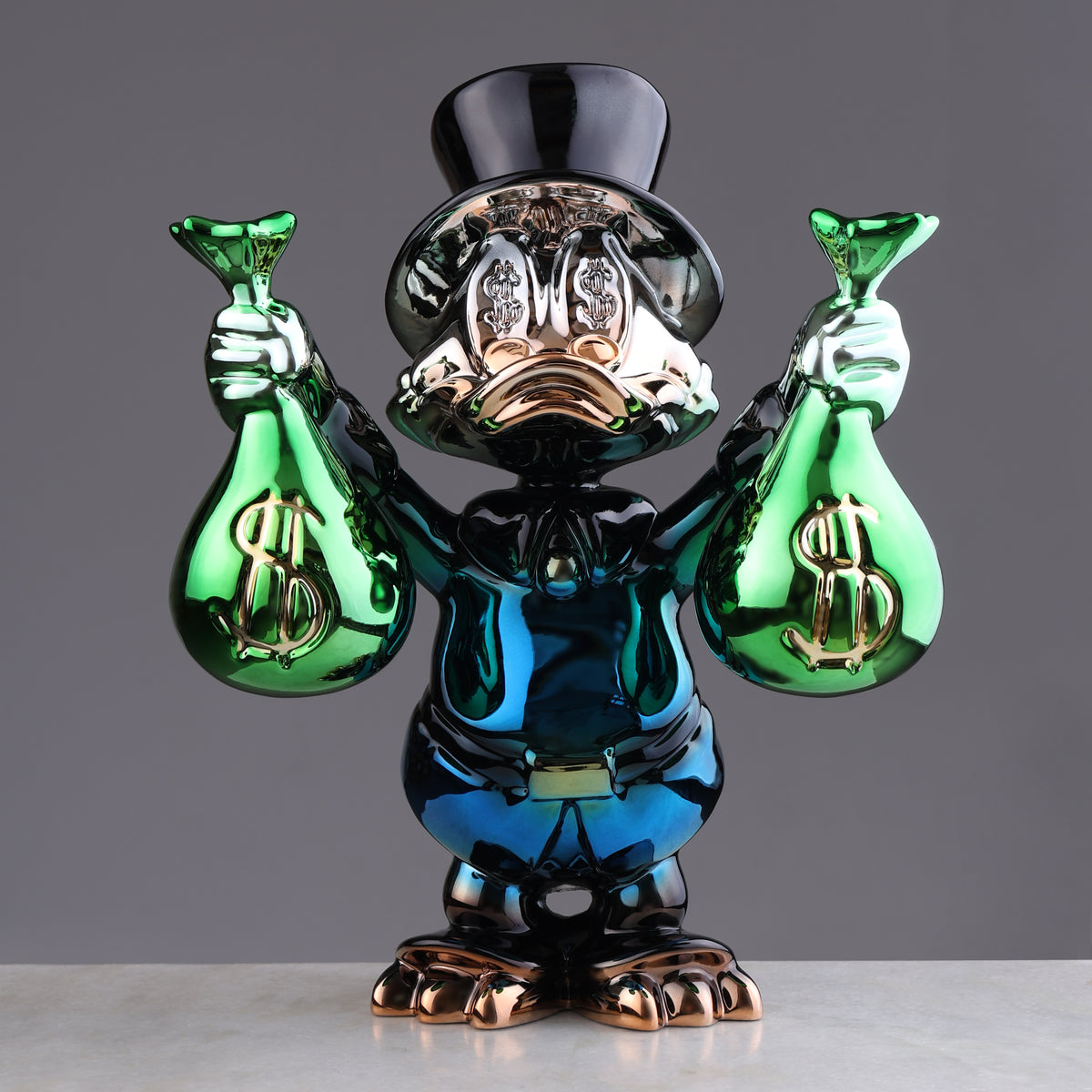 Empire Rise – Designer Prosperity Sculpture (Blue)