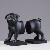 Monument of Balance – Matte Black Statement Bookends