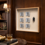 The Wealth Archive – Luxury Linen Showcase Wall Art