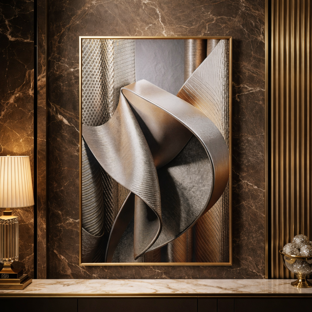 Harmonic Flow – Sculptural Abstract Wall Art