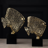 The Auric Fish - Gallery-Grade Gold Sculptural Art