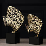 The Auric Fish - Gallery-Grade Gold Sculptural Art