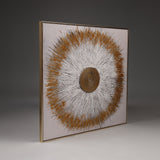Sunfire Silence – Luxury Hand-Sculpted Wall Art