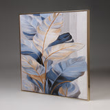 Blue Whisper Leaves – Contemporary Sculptural Wall Art