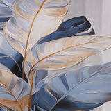Blue Whisper Leaves – Contemporary Sculptural Wall Art