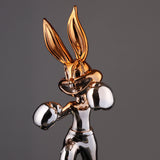 Neo Luxe Bunny – Electroplated Metallic Decor