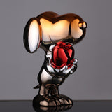Heart of Desire – Mirror-Polished Chrome & Red Accent Sculpture