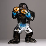 Unbreakable Force – Luxury Boxing Gorilla Sculpture