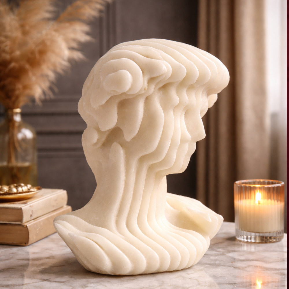 Purity of Shape – Textured Marble-Inspired Décor