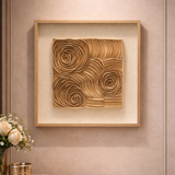 Golden Flowers - Luxury Textured Wall Panel