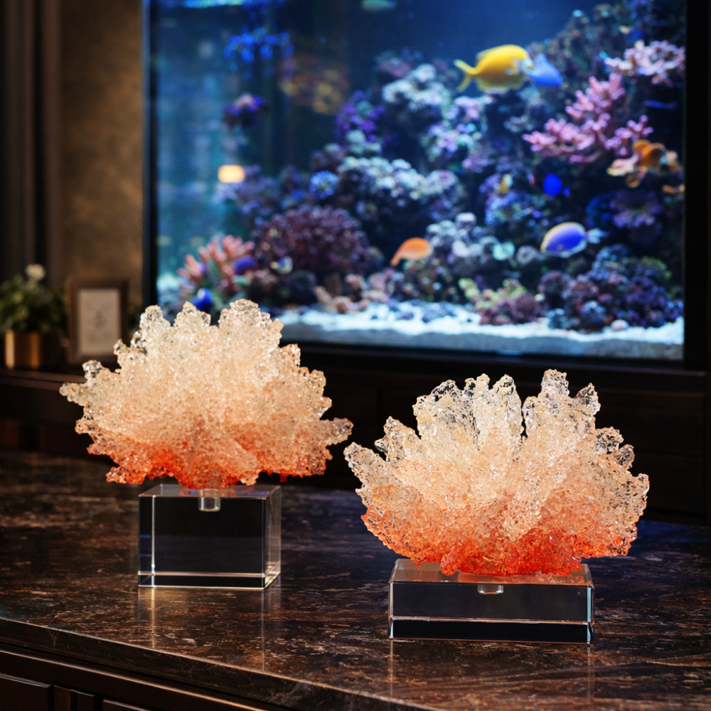 Frozen Flame – Designer Crystal Resin Decor Object